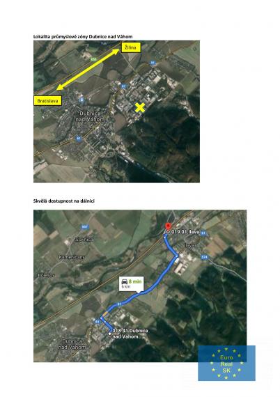 Predáme ( prenajmeme ) v Dubnici nad Váhom výrobne skladovací areál, dve haly a priľahlé pozemky