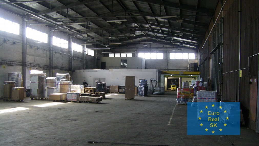 Prenájom skladových priestorov Košice Juh, 1.632 m2, rampa, kancelárie