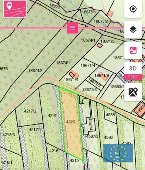 Predáme v Bratislave-Nové Mesto, k.ú. Vinohrady ( Koziarka ) stavebný pozemok o výmere 1.375 m2 ( 22x62,5m)