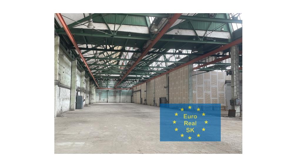 Košice prenájom výrobno-skladových priestorov, 2x700 m2, 1.400 m2, 3.400 m2, žeriav 5 t (8t) , kancelárske priestory, parkovanie