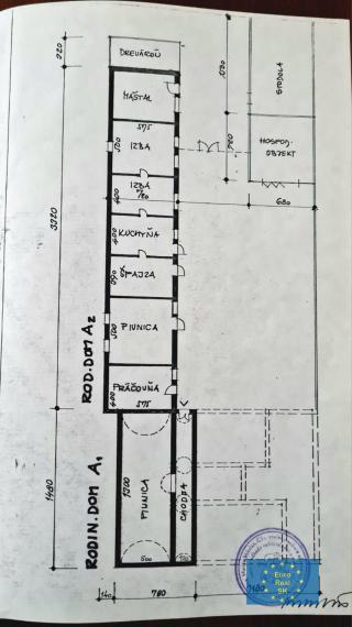 Predaj rodinného domu v obci Smolník, pozemok 5.929 m2, garáž, vhodný na rekreačné účely