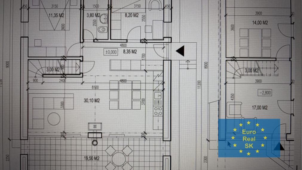 Predaj investičného stavebného pozemku v rekreačnej oblasti  Krahule ( Žiar nad Hronom ), štúdia na výstavbu 13 chát.