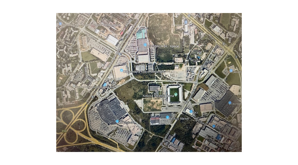 Predaj stavebného pozemku v lokalite Košice - JUH o výmere 44.499 m2, komerčná, priemyselná výstavba