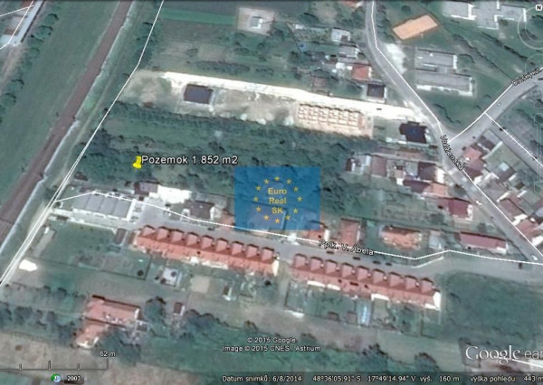 Predáme v Piešťanoch ( lokalita - ul. pplk. V. Abela ) stavebný pozemok o výmere 1.357 m2 , inžinierske siete v dosahu, osobné vlastníctvo, možnosť výstavby 2 RD