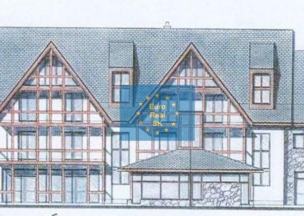 Predáme v Tatrách (Tatranská Kotlina) pozemok o výmere 20.558 m2, výstavba hotelu, penziónu, platné stavebné povolenie