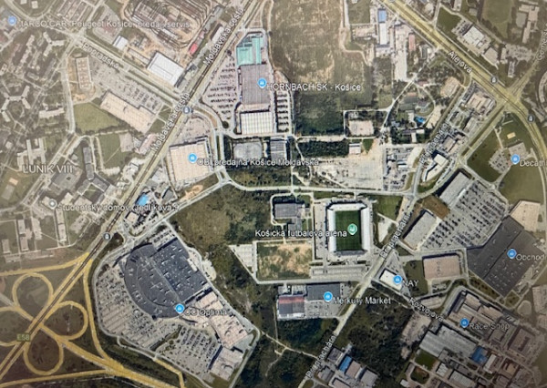 Predaj stavebného pozemku v lokalite Košice - JUH o výmere 44.499 m2, komerčná, priemyselná výstavba